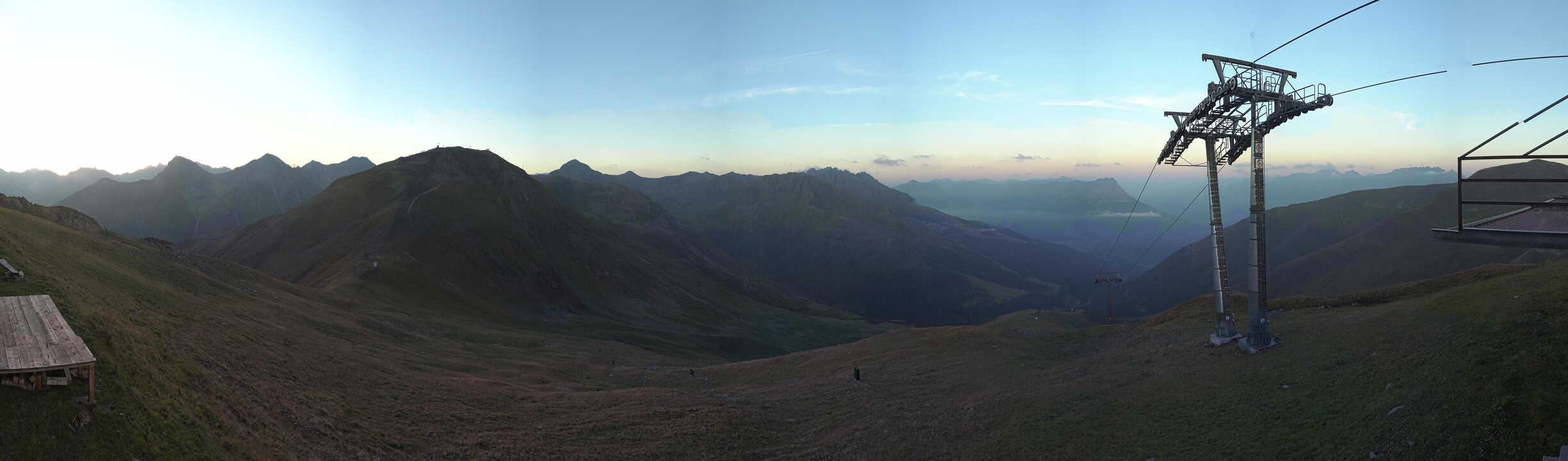Archiv Foto Webcam Panoramablick Tscheyeck