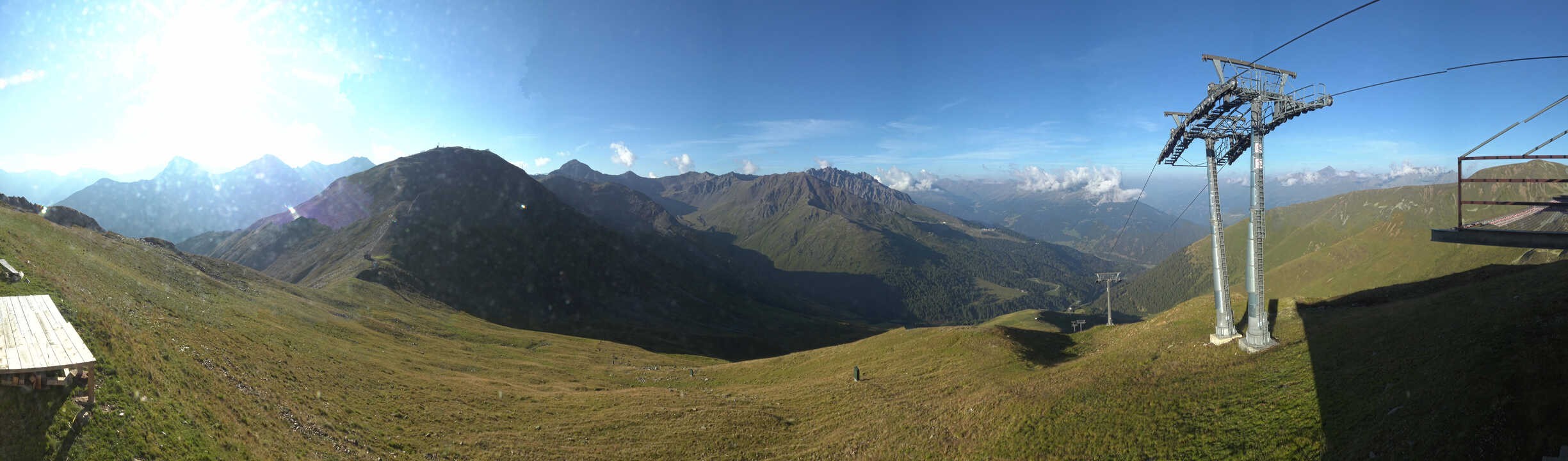 Archiv Foto Webcam Panoramablick Tscheyeck