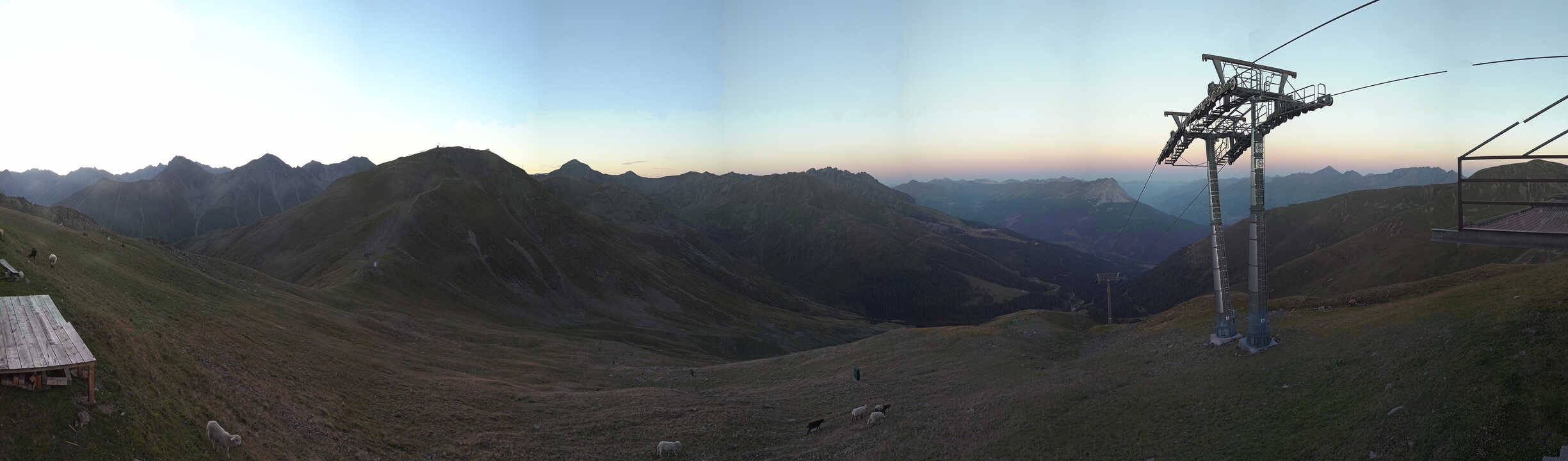 Archiv Foto Webcam Panoramablick Tscheyeck