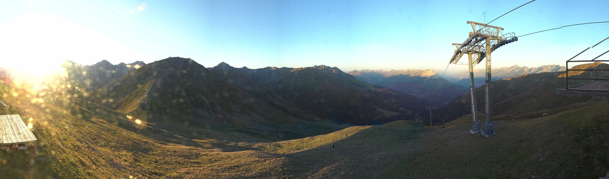 Archiv Foto Webcam Panoramablick Tscheyeck