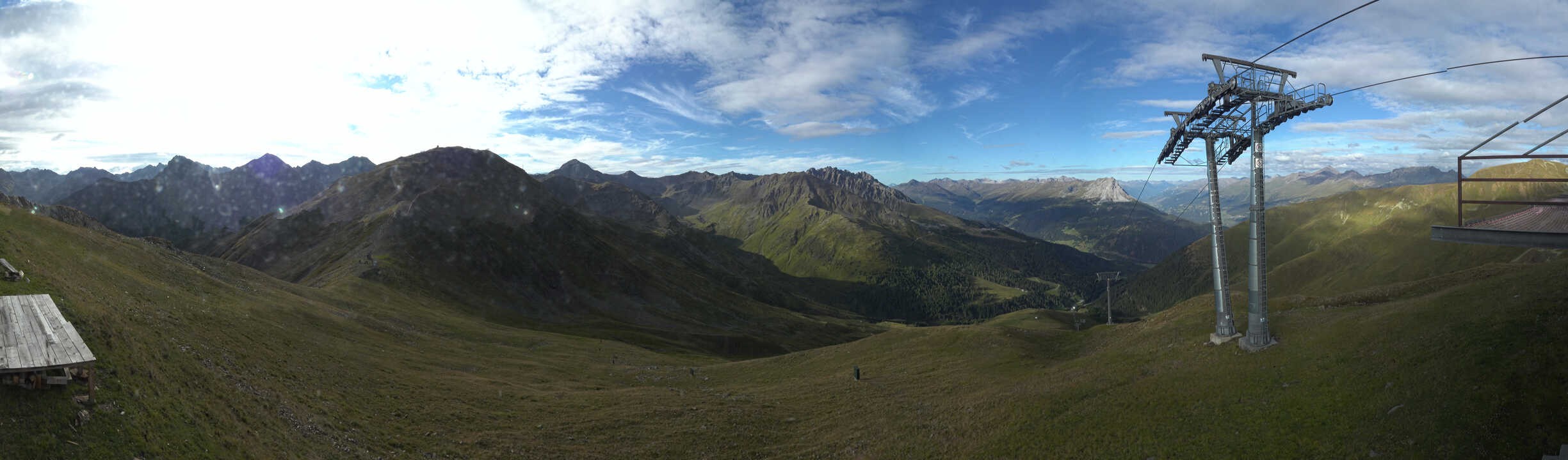 Archiv Foto Webcam Panoramablick Tscheyeck