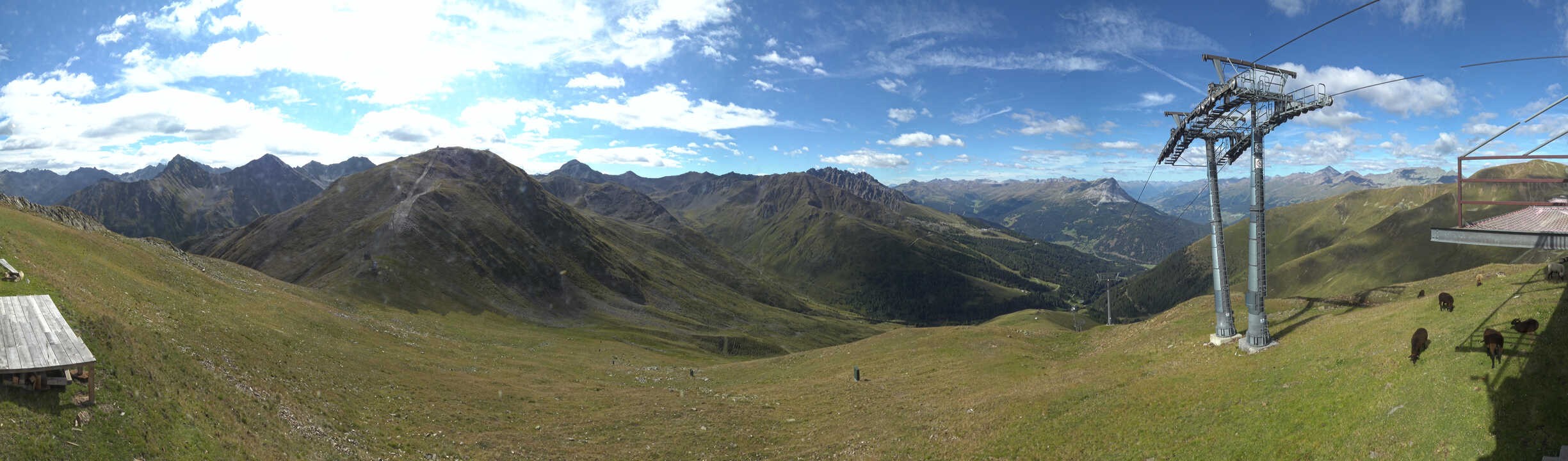 Archiv Foto Webcam Panoramablick Tscheyeck