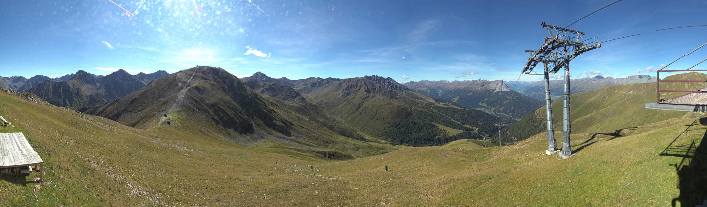 Archiv Foto Webcam Panoramablick Tscheyeck