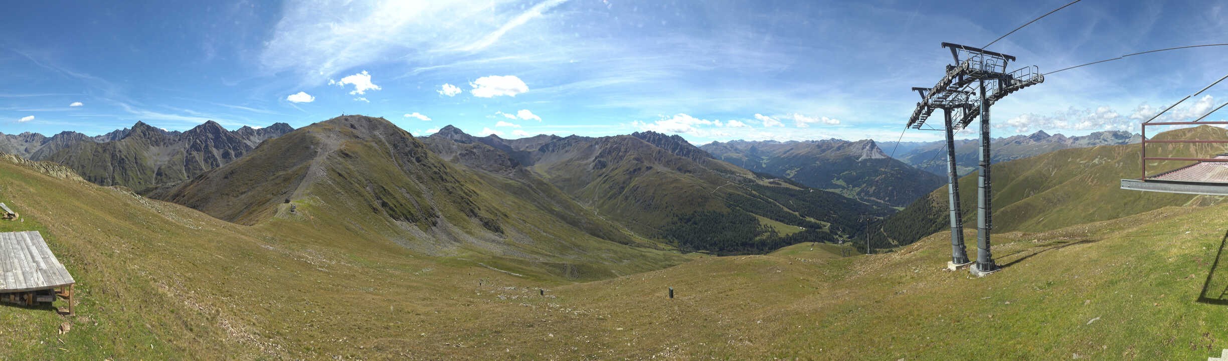 Archiv Foto Webcam Panoramablick Tscheyeck