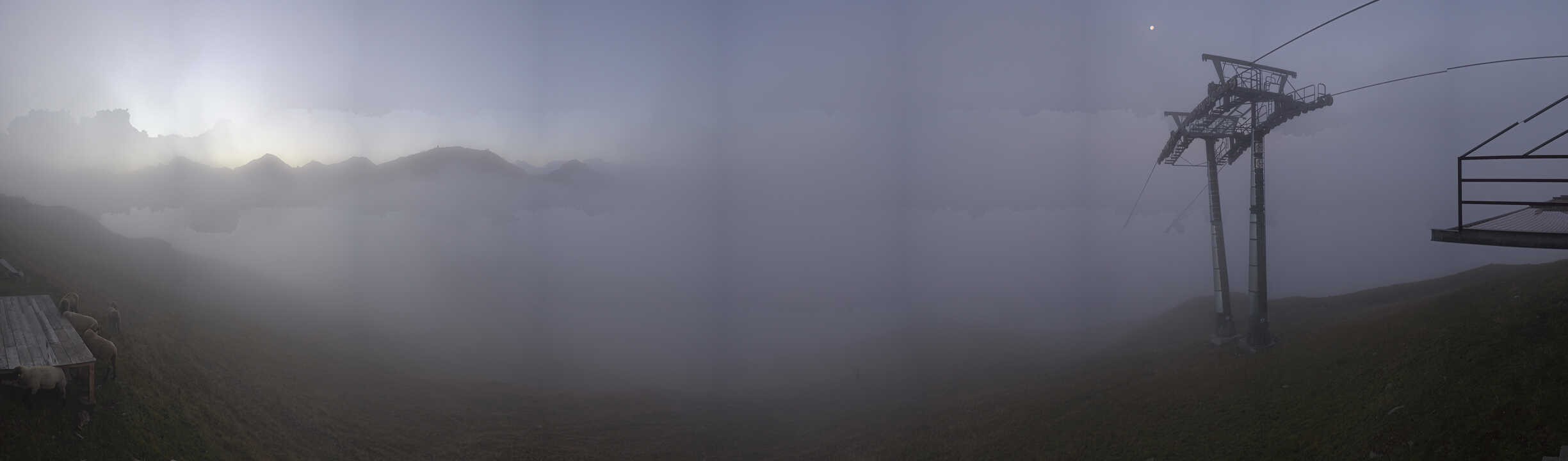 Archiv Foto Webcam Panoramablick Tscheyeck