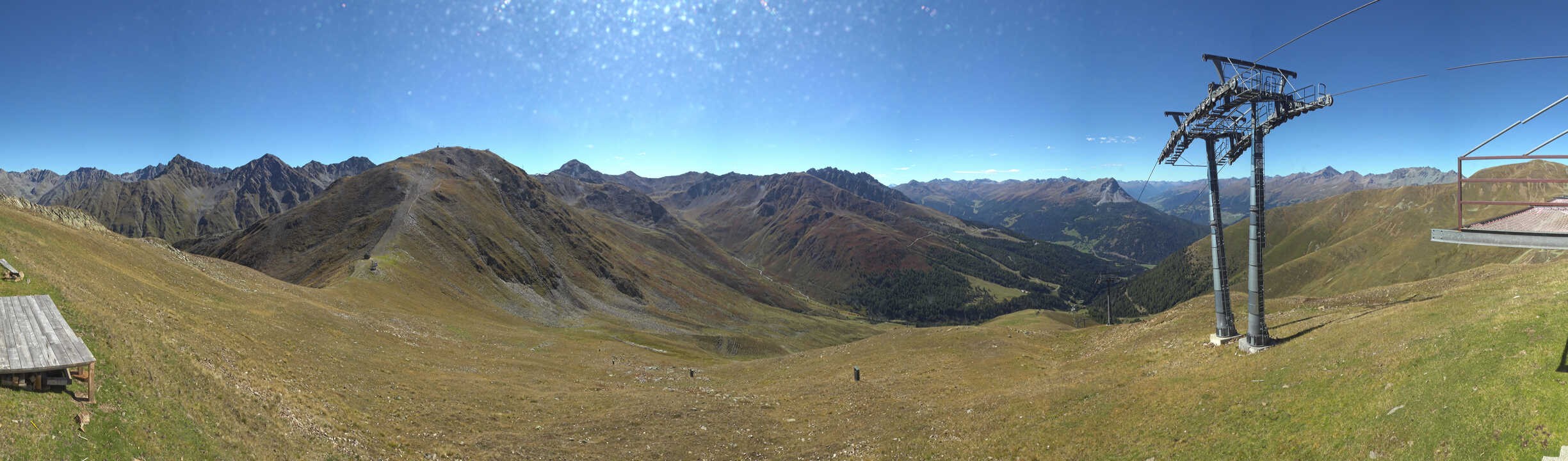 Archiv Foto Webcam Panoramablick Tscheyeck