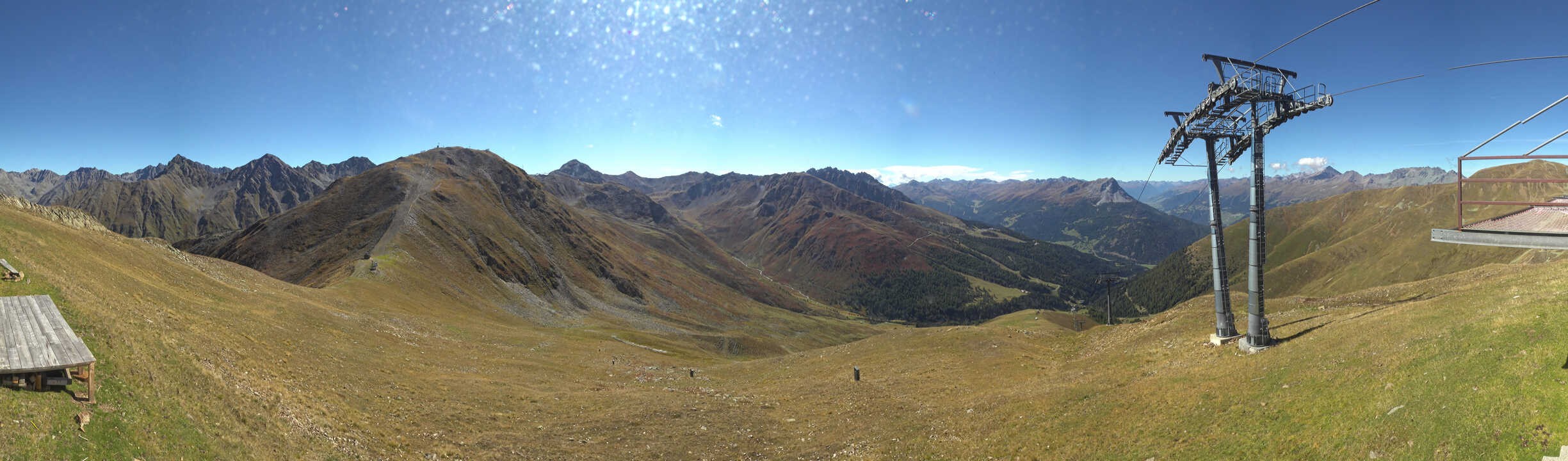 Archiv Foto Webcam Panoramablick Tscheyeck