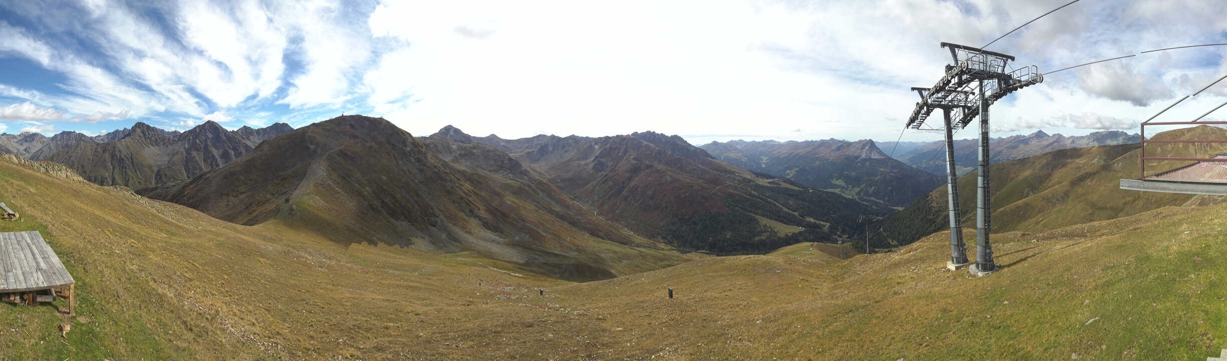 Archiv Foto Webcam Panoramablick Tscheyeck