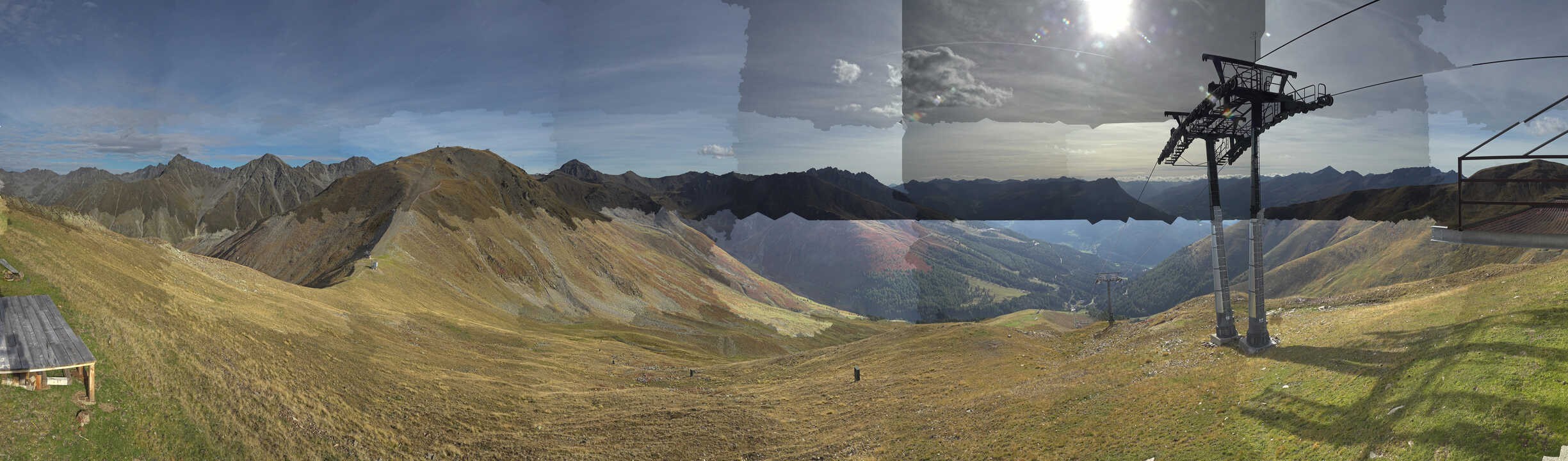 Archiv Foto Webcam Panoramablick Tscheyeck