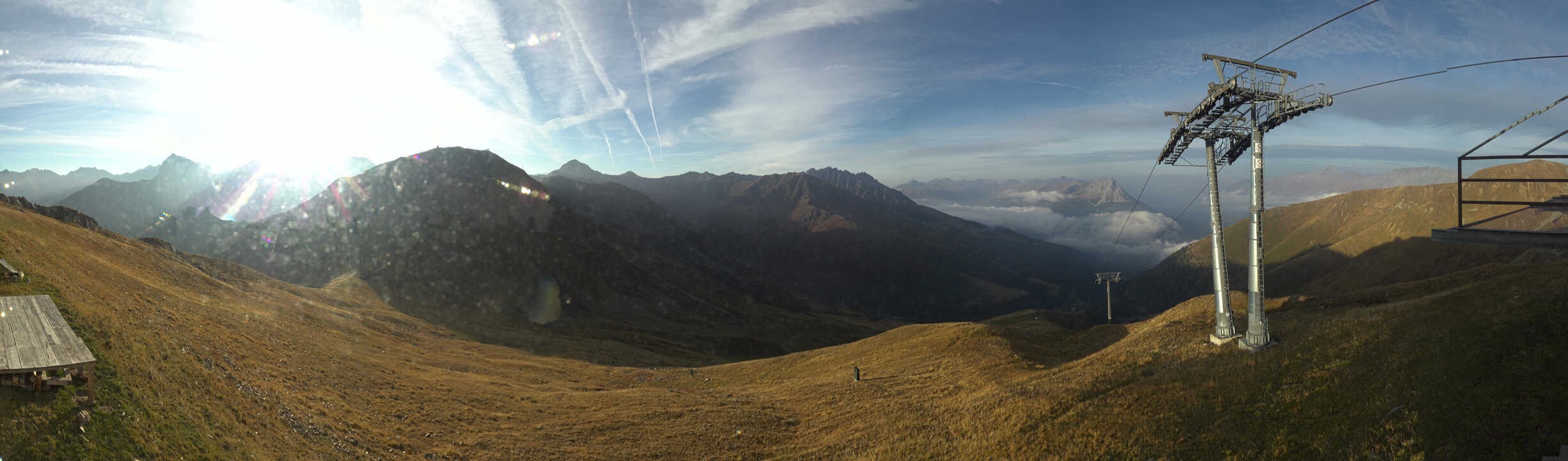 Archiv Foto Webcam Panoramablick Tscheyeck