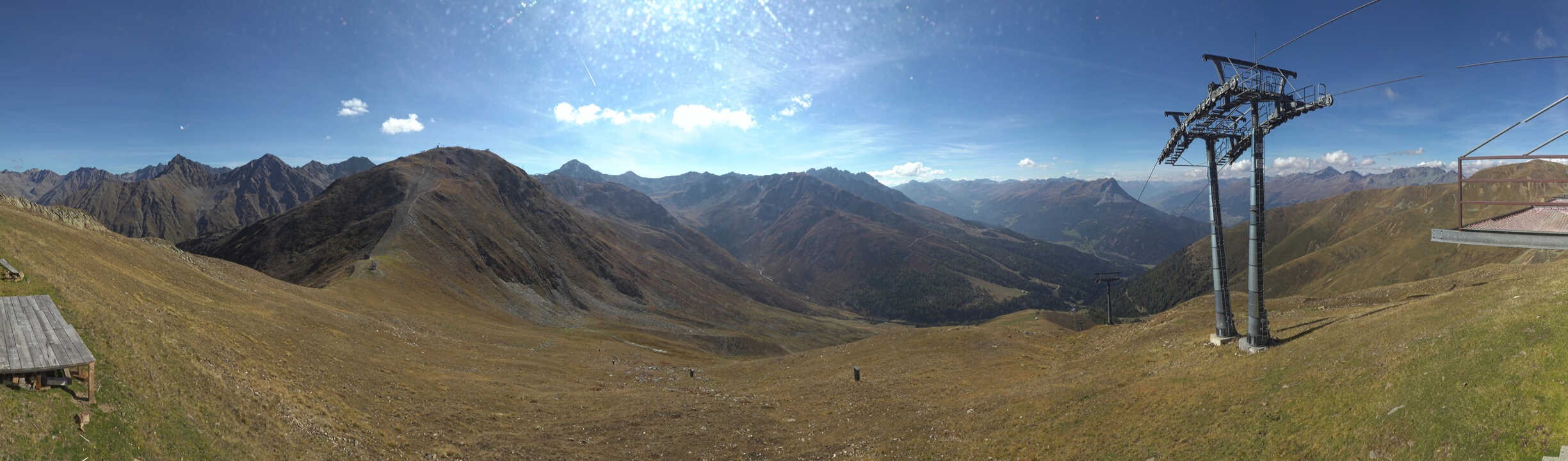 Archiv Foto Webcam Panoramablick Tscheyeck