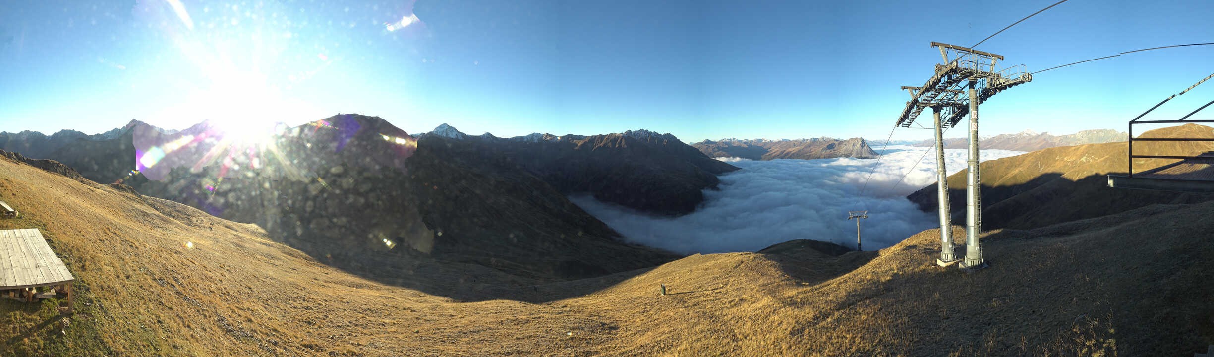 Archiv Foto Webcam Panoramablick Tscheyeck