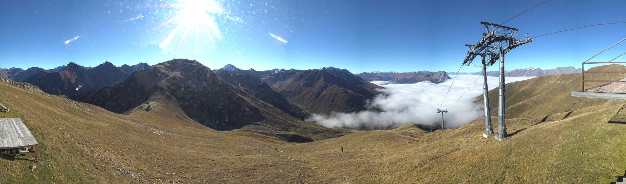 Archiv Foto Webcam Panoramablick Tscheyeck