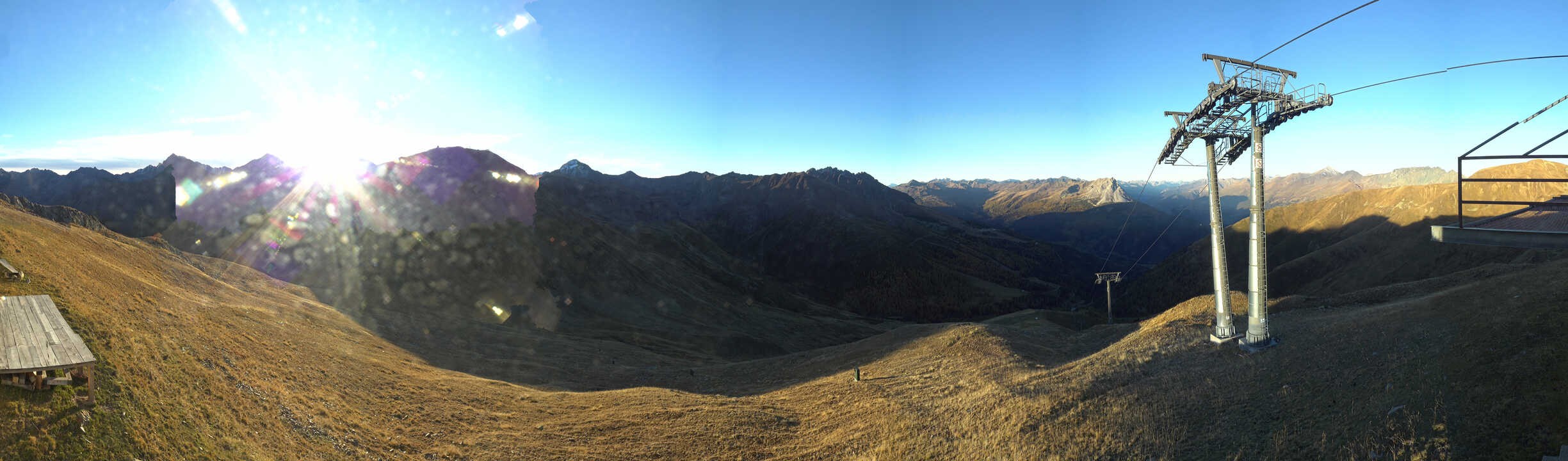 Archiv Foto Webcam Panoramablick Tscheyeck