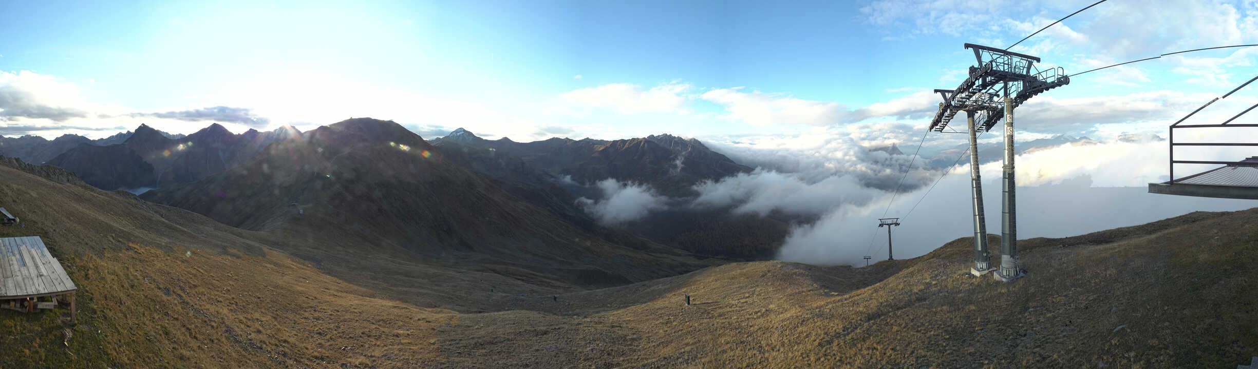 Archiv Foto Webcam Panoramablick Tscheyeck