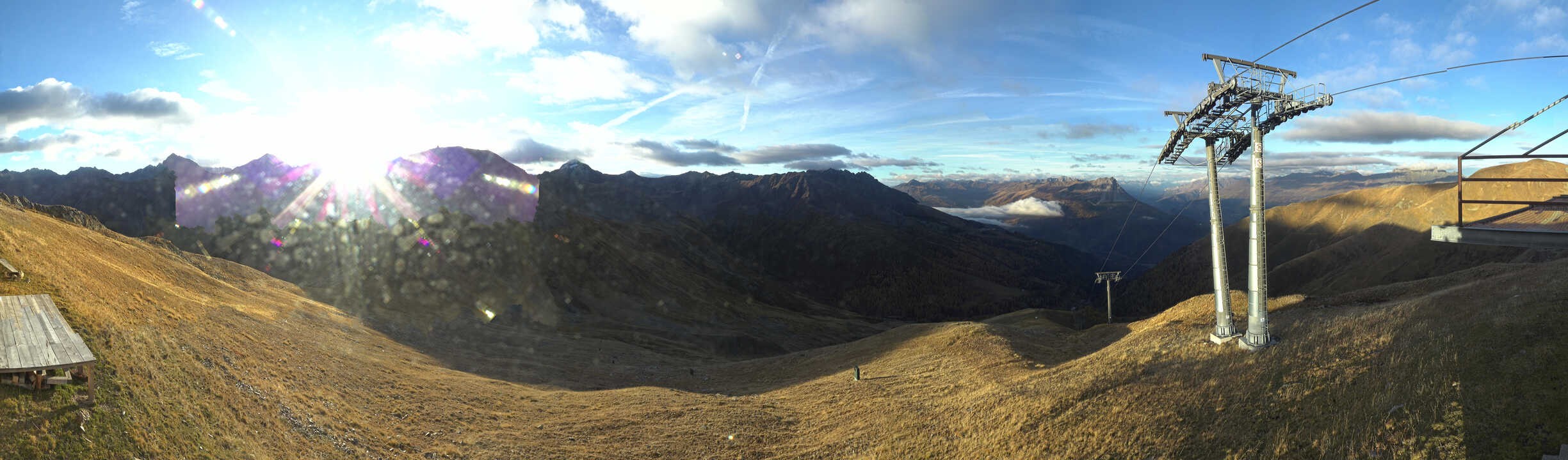 Archiv Foto Webcam Panoramablick Tscheyeck