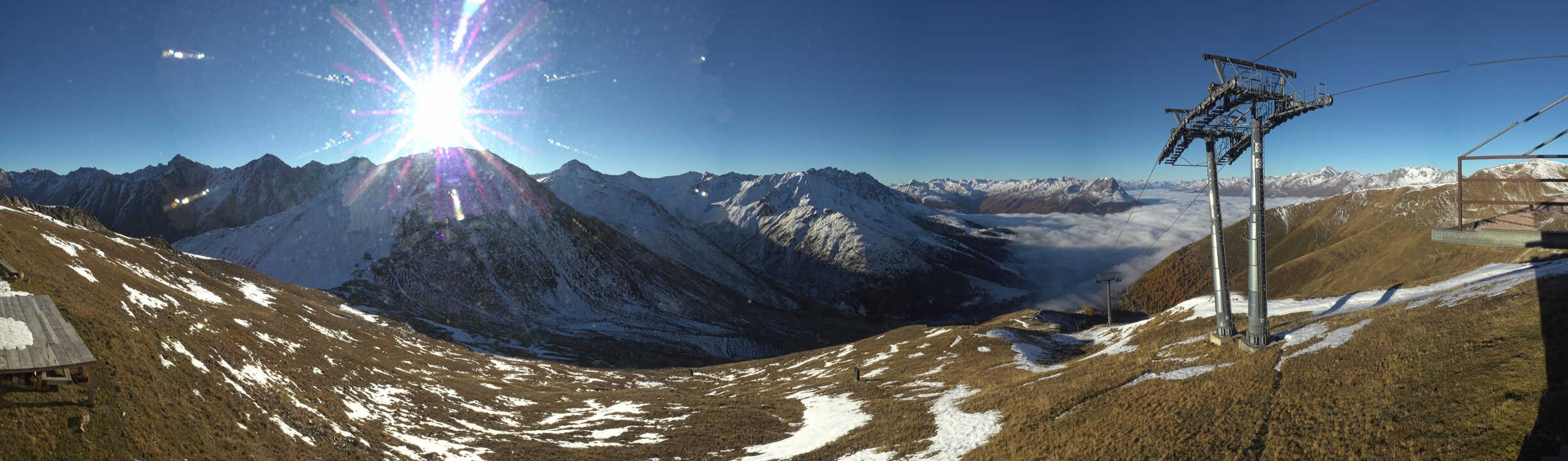 Archiv Foto Webcam Panoramablick Tscheyeck