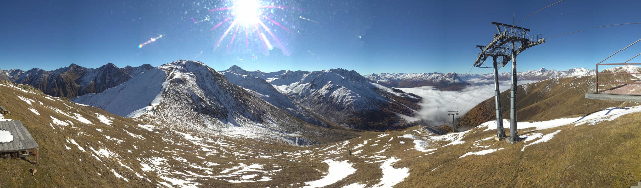Archiv Foto Webcam Panoramablick Tscheyeck