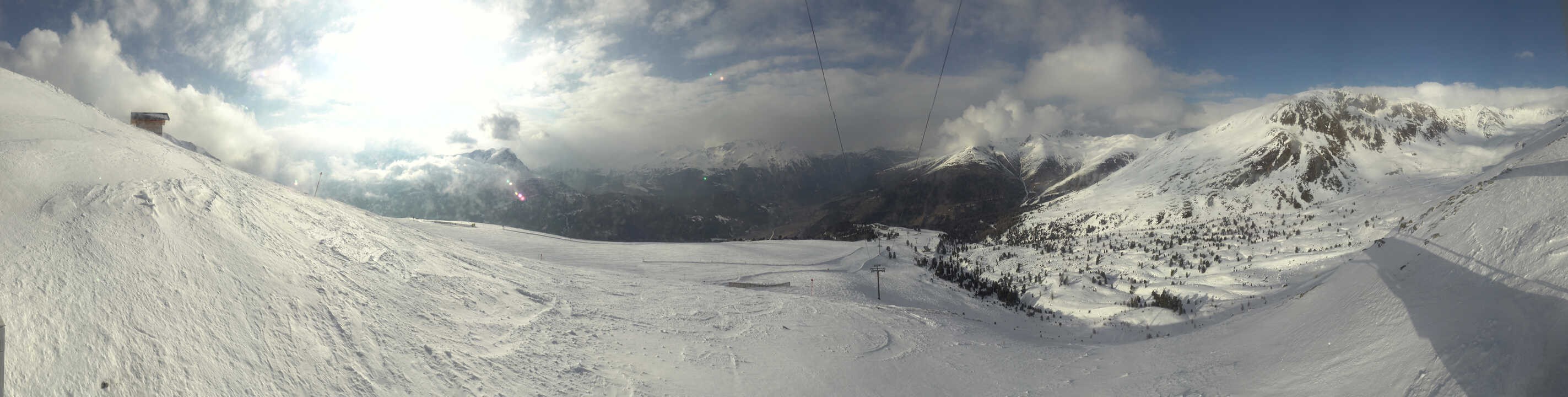 Archiv Foto Webcam Zirmbahn Nauders