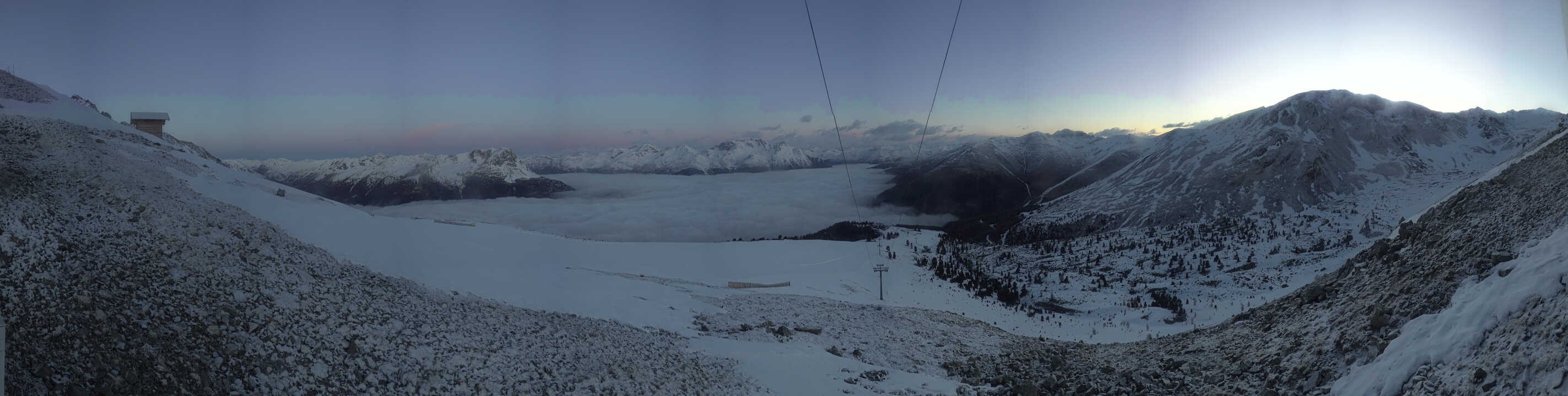 Archiv Foto Webcam Zirmbahn Nauders