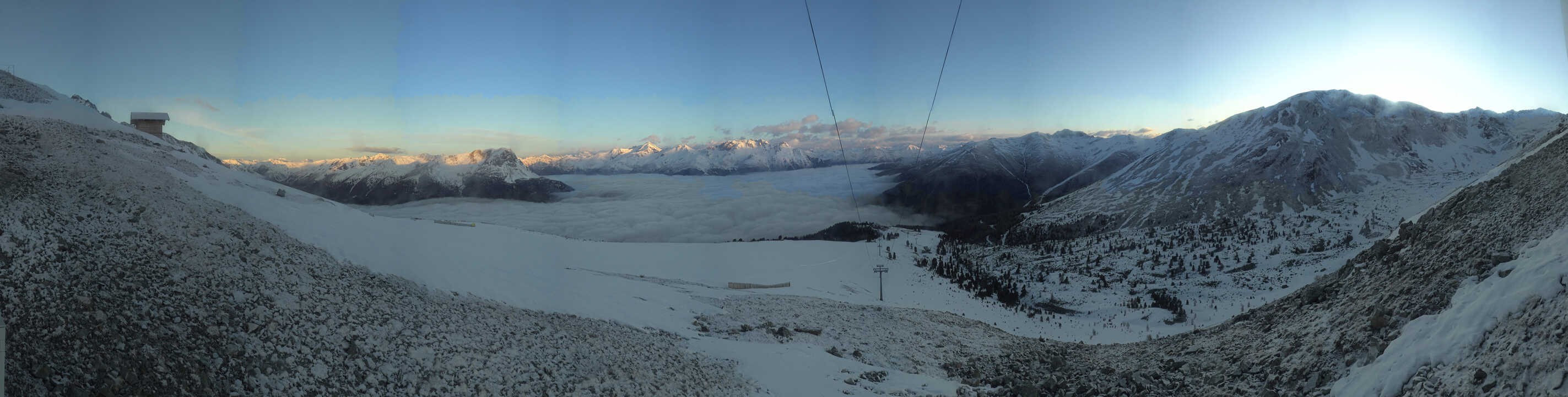 Archiv Foto Webcam Zirmbahn Nauders