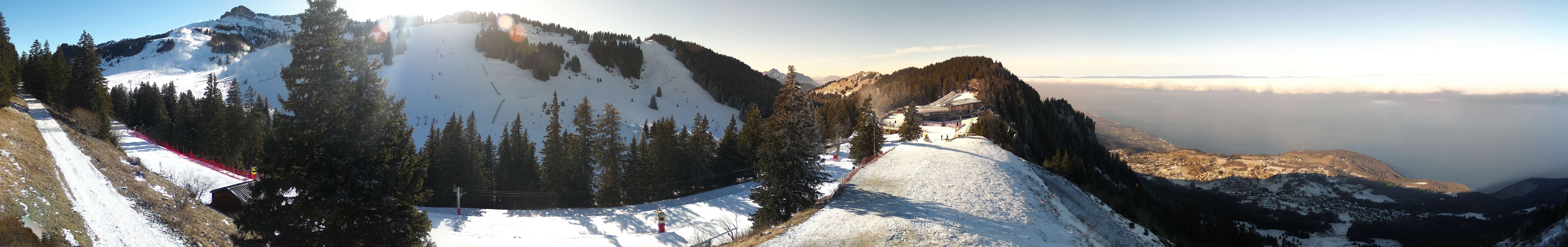 Archived image Webcam Panorama Thollon les Memises