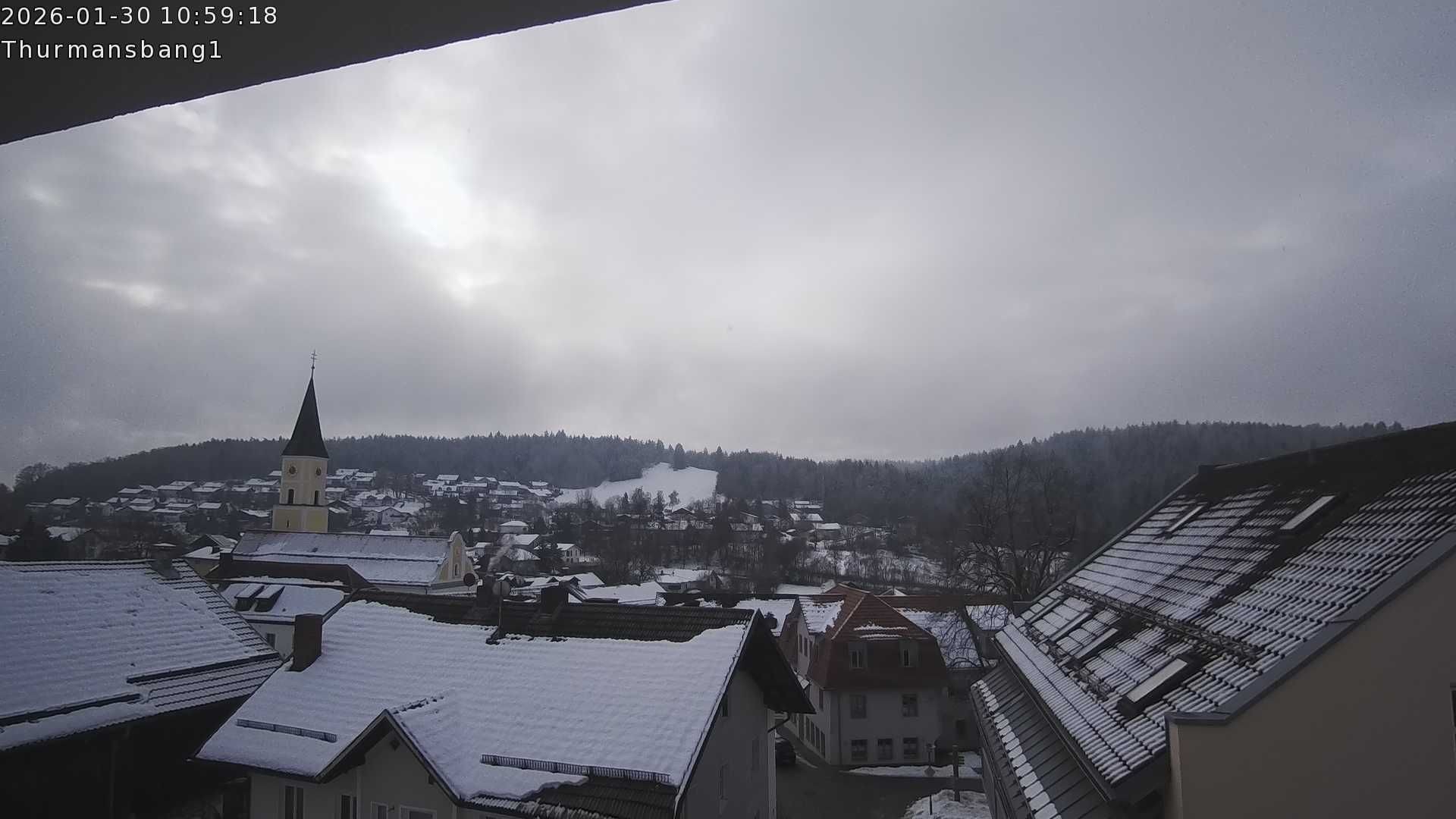 Archiv Foto Webcam Blick auf Thurmansbang im Bayerischen Wald