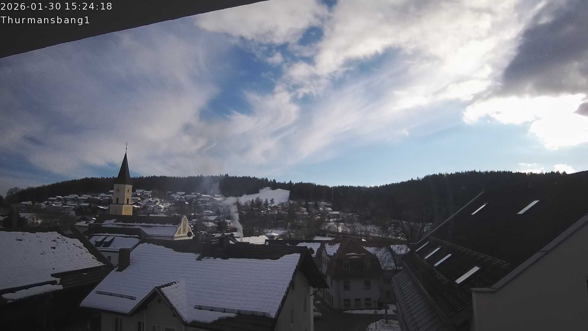 Archiv Foto Webcam Blick auf Thurmansbang im Bayerischen Wald