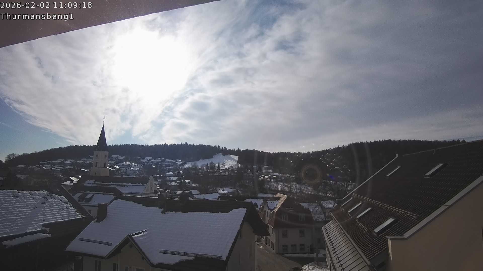 Archiv Foto Webcam Blick auf Thurmansbang im Bayerischen Wald