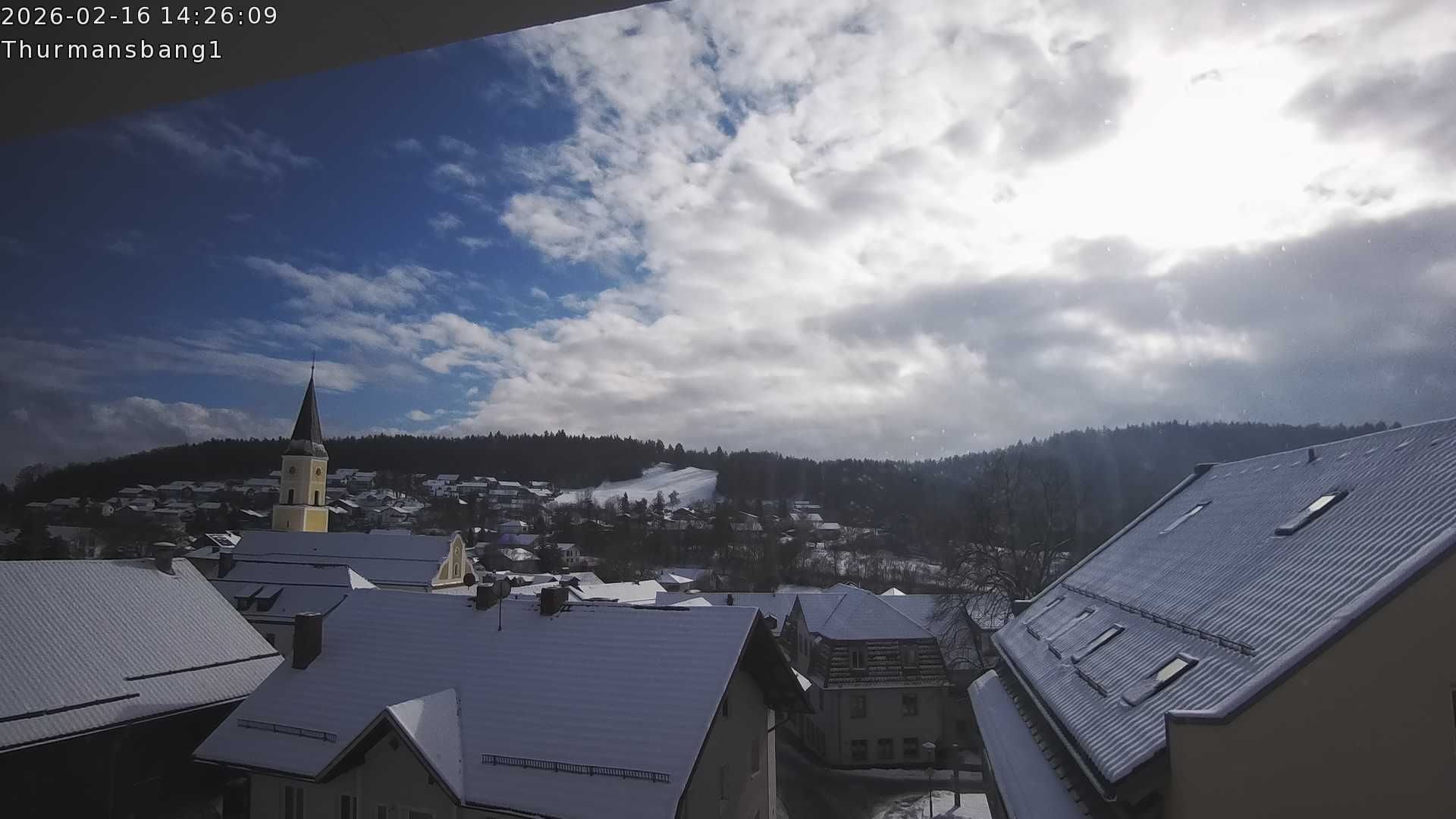Archiv Foto Webcam Blick auf Thurmansbang im Bayerischen Wald
