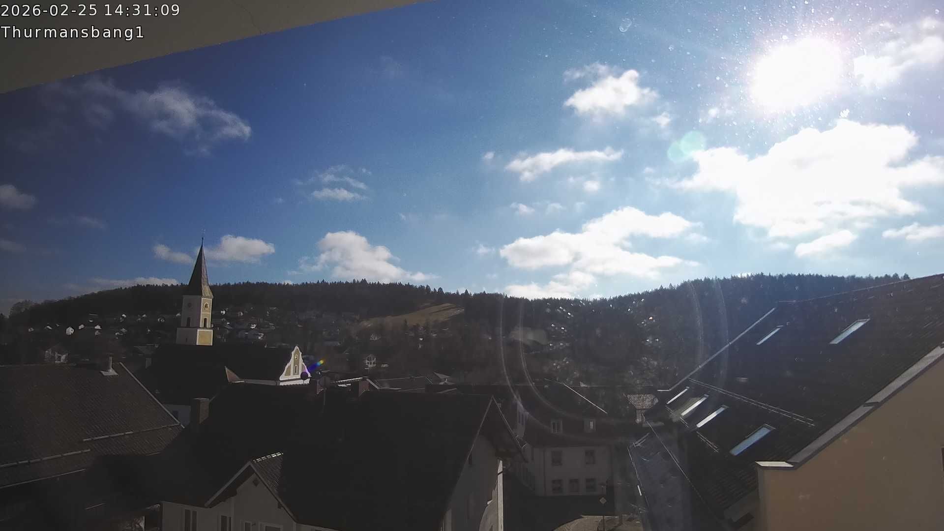 Archiv Foto Webcam Blick auf Thurmansbang im Bayerischen Wald