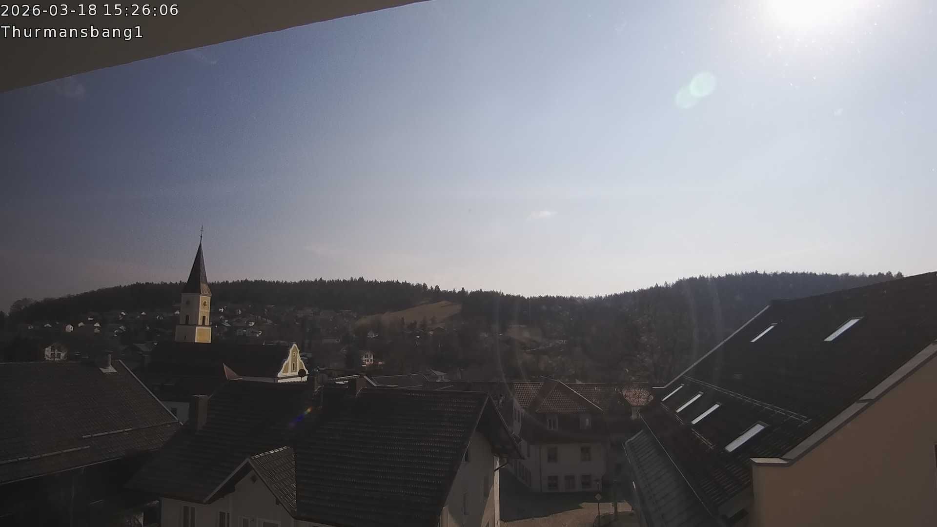 Archiv Foto Webcam Blick auf Thurmansbang im Bayerischen Wald