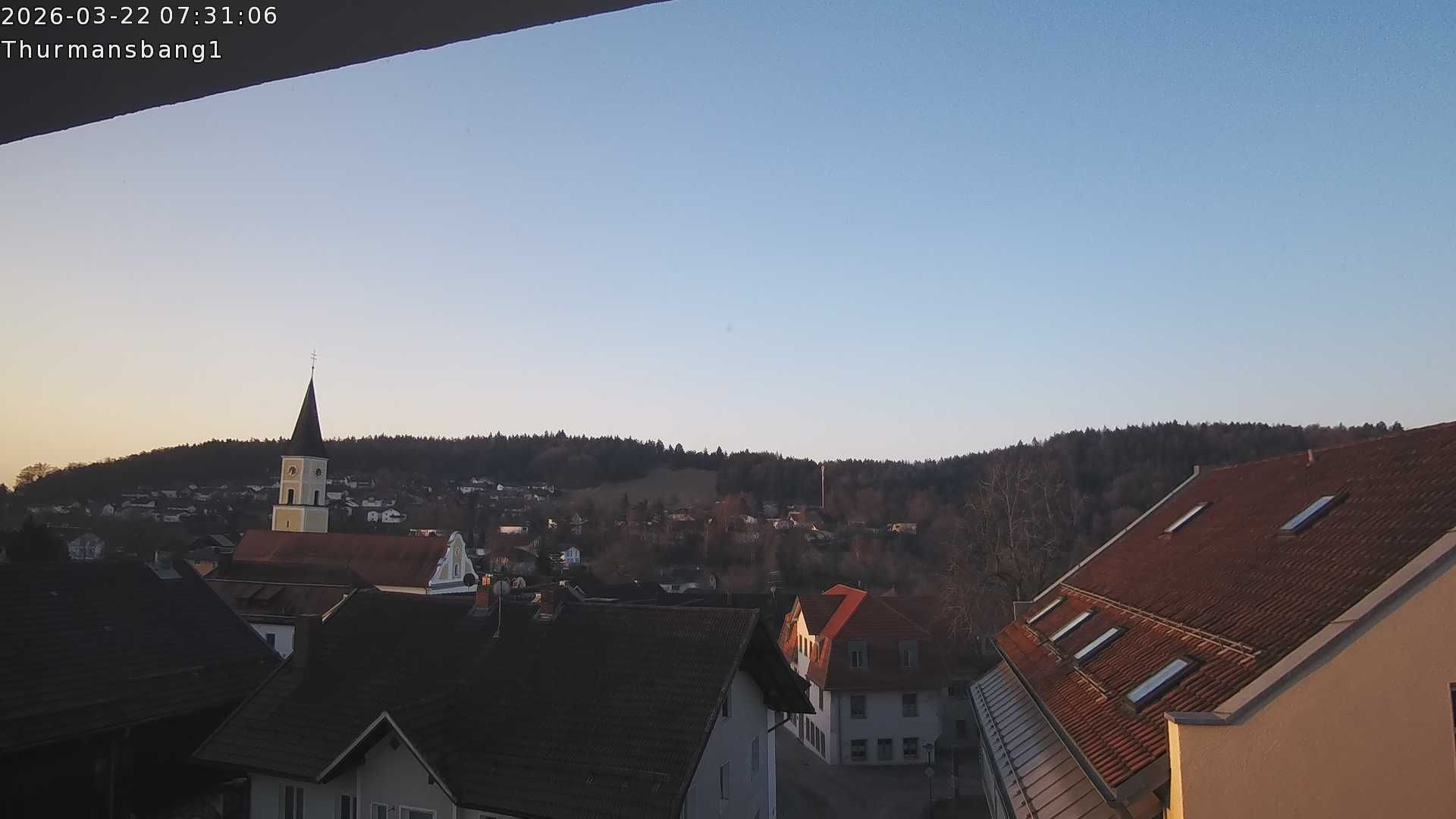 Archived image Webcam Thurmansbang village