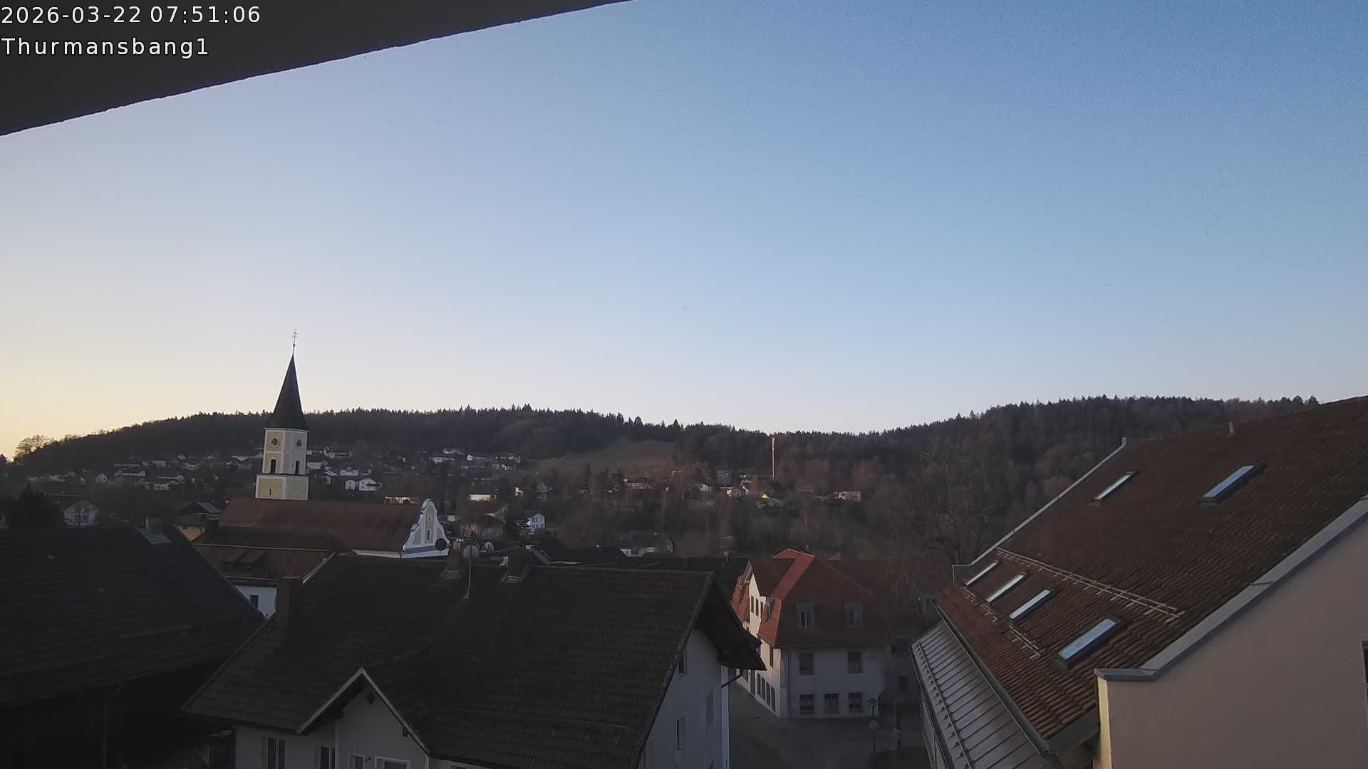 Archived image Webcam Thurmansbang village