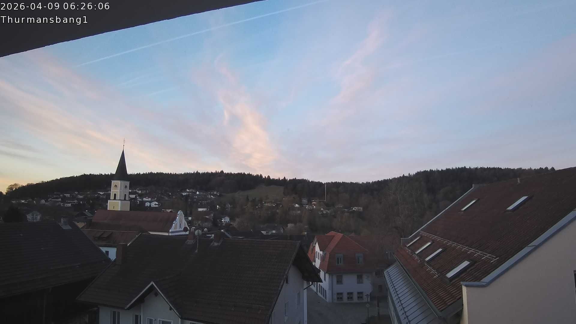 Archived image Webcam Thurmansbang village