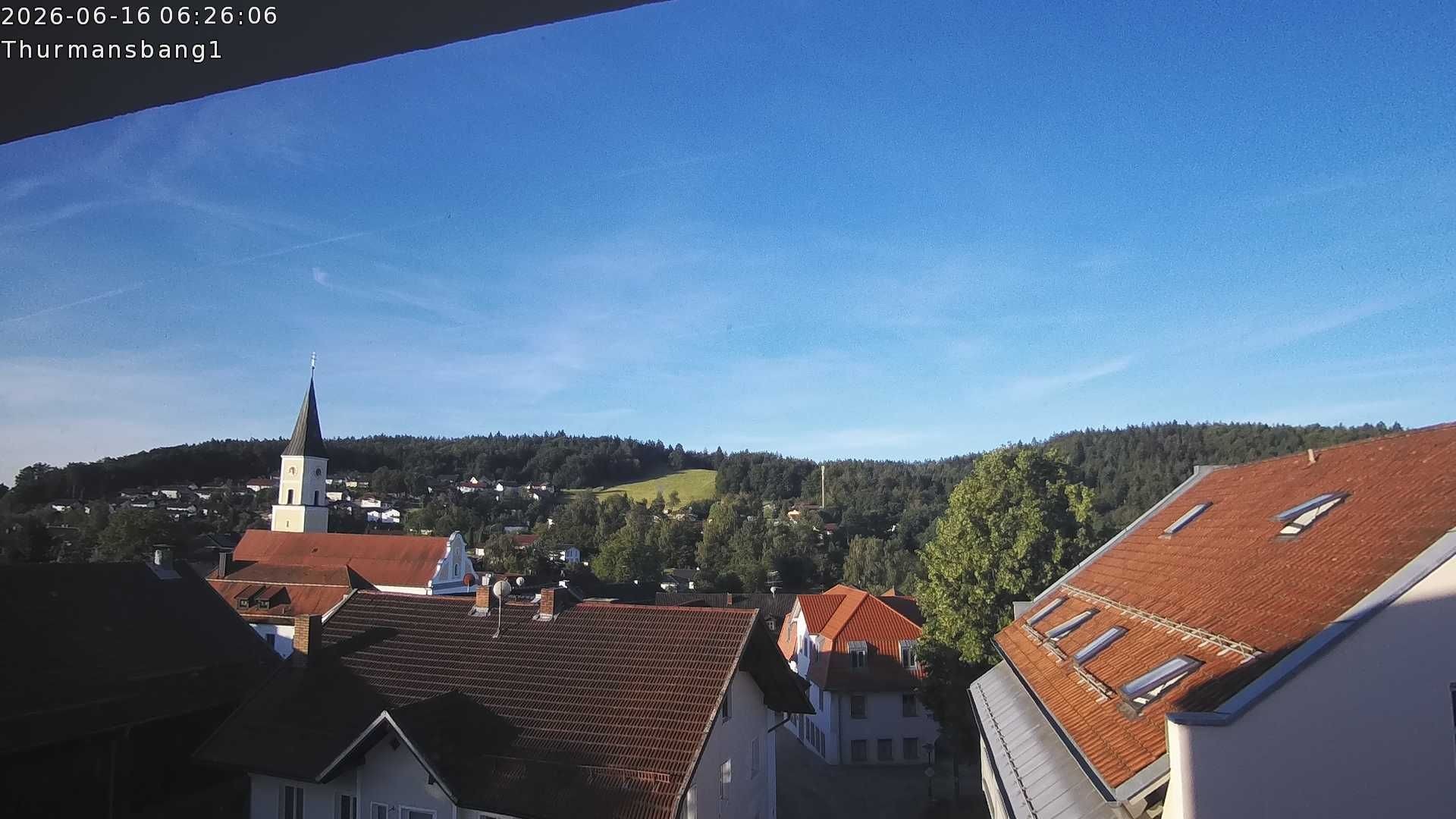 Archiv Foto Webcam Blick auf Thurmansbang im Bayerischen Wald