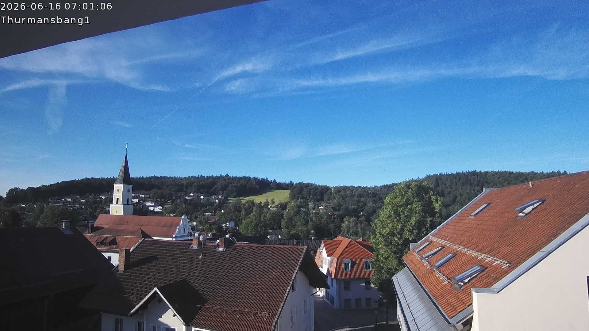 Archiv Foto Webcam Blick auf Thurmansbang im Bayerischen Wald