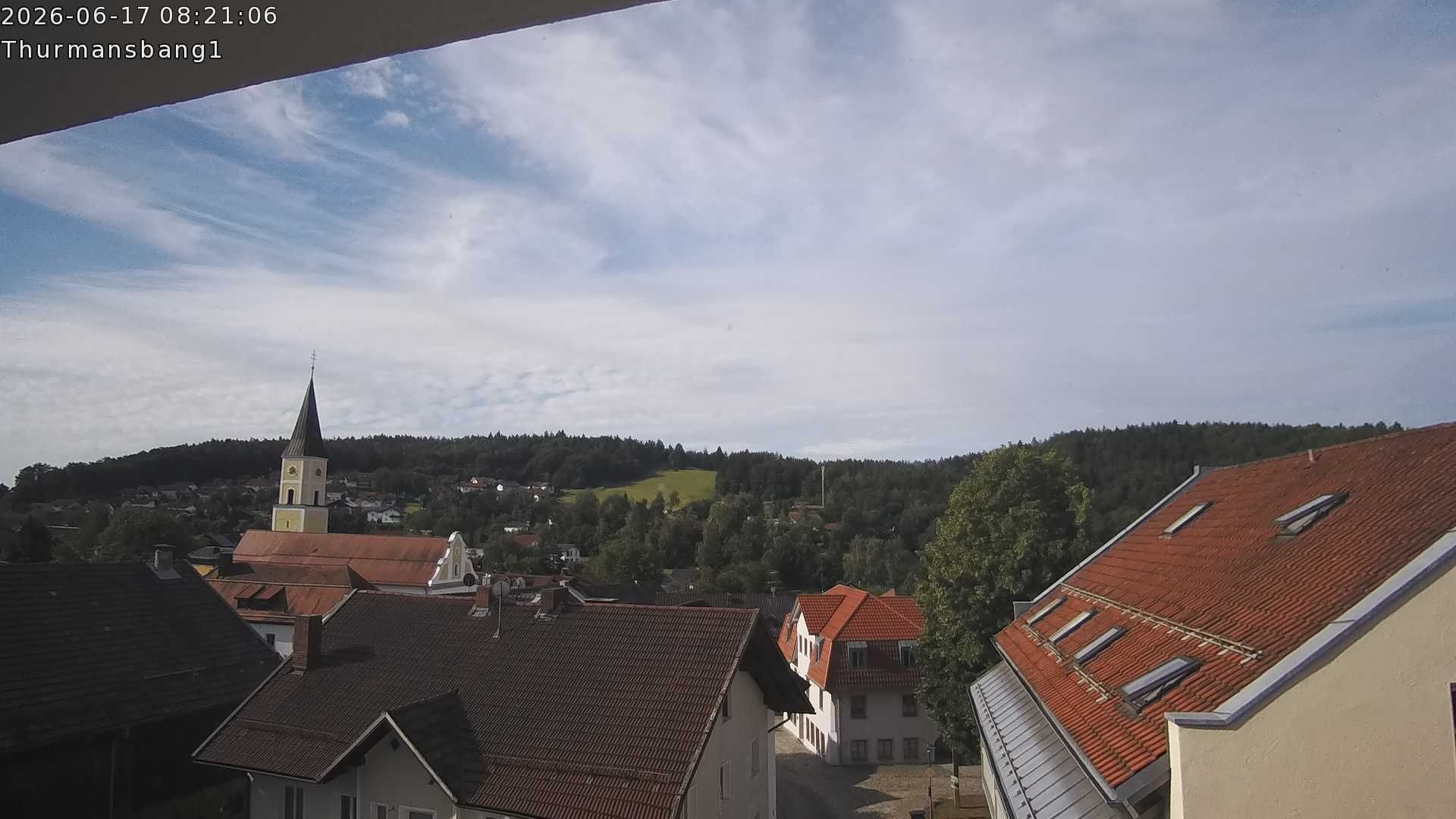 Archived image Webcam Thurmansbang village