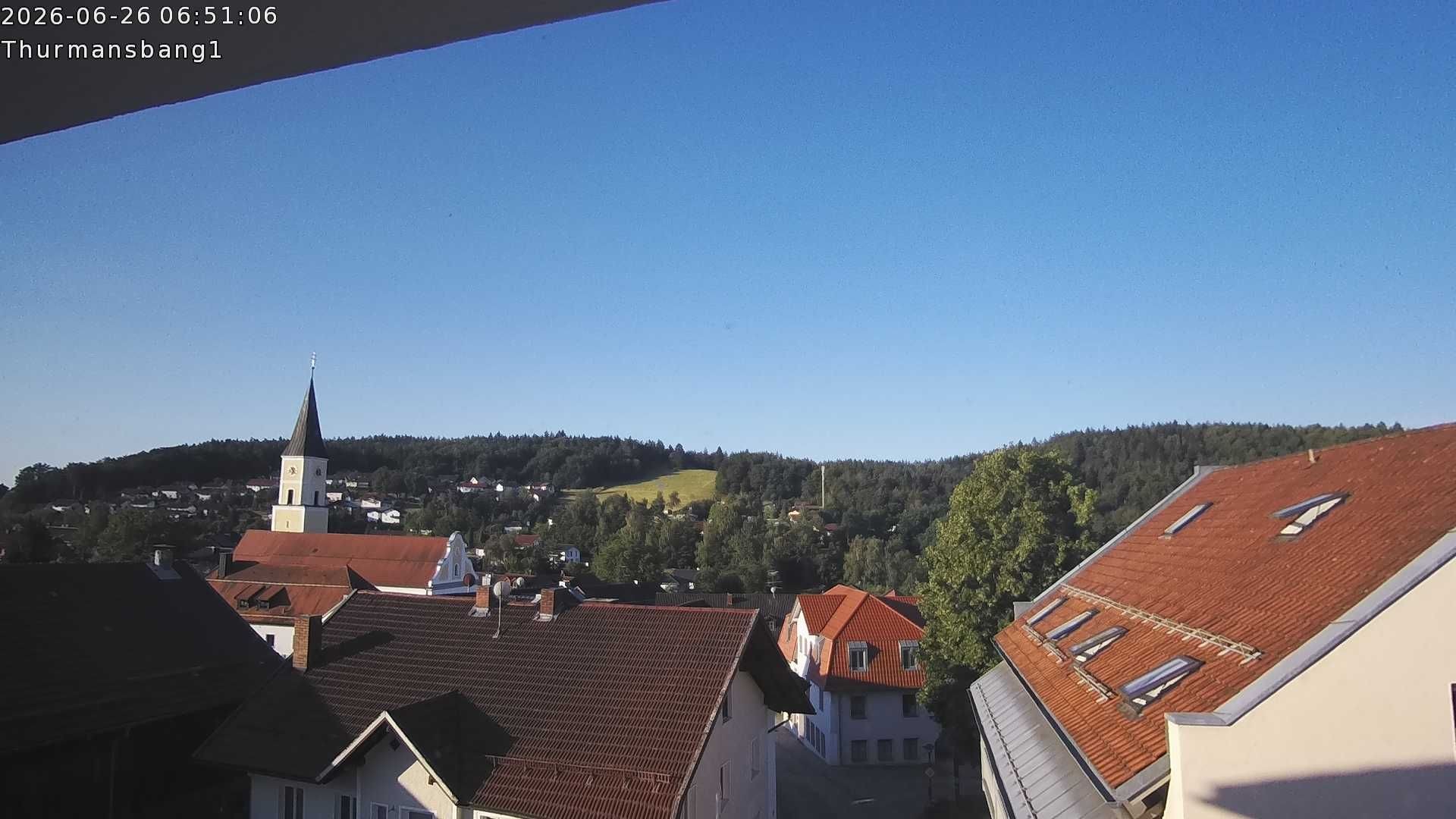 Archiv Foto Webcam Blick auf Thurmansbang im Bayerischen Wald