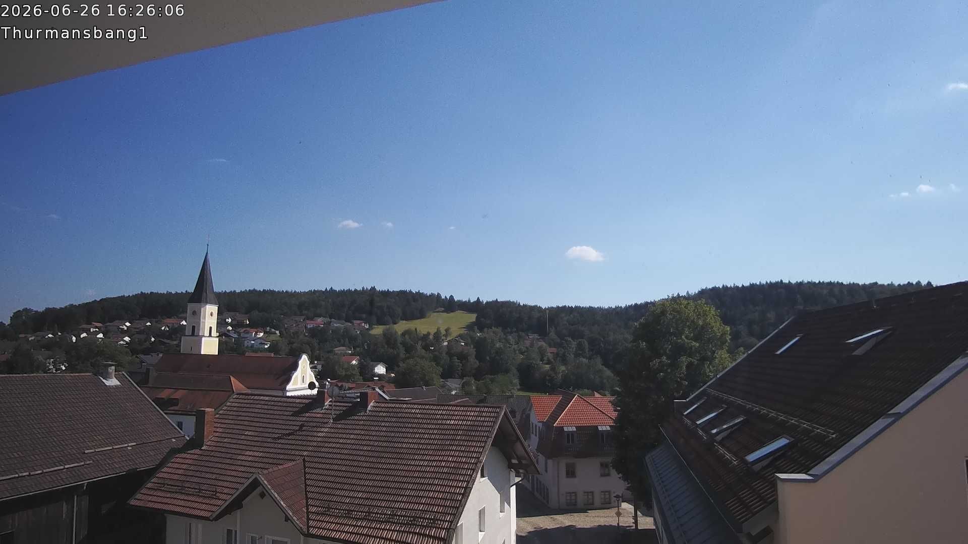 Archiv Foto Webcam Blick auf Thurmansbang im Bayerischen Wald