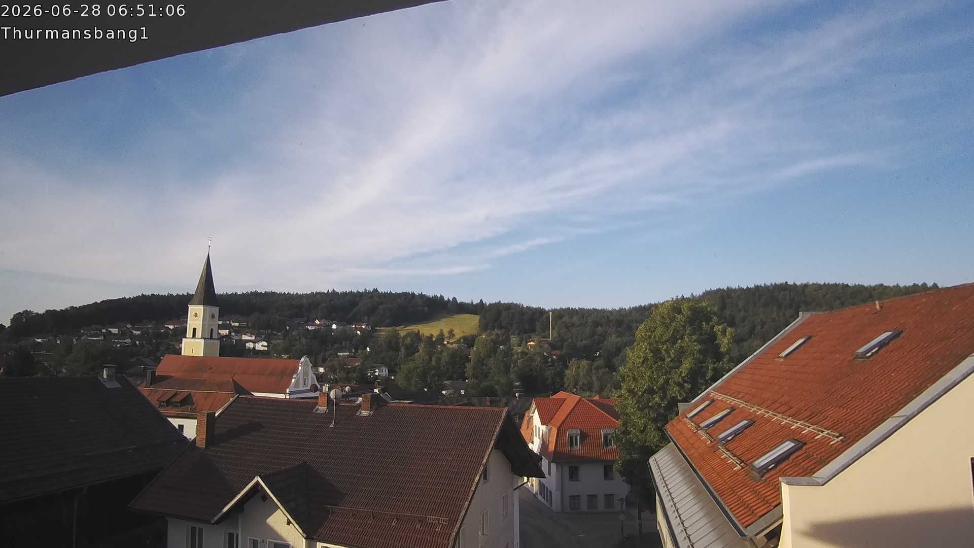 Archived image Webcam Thurmansbang village