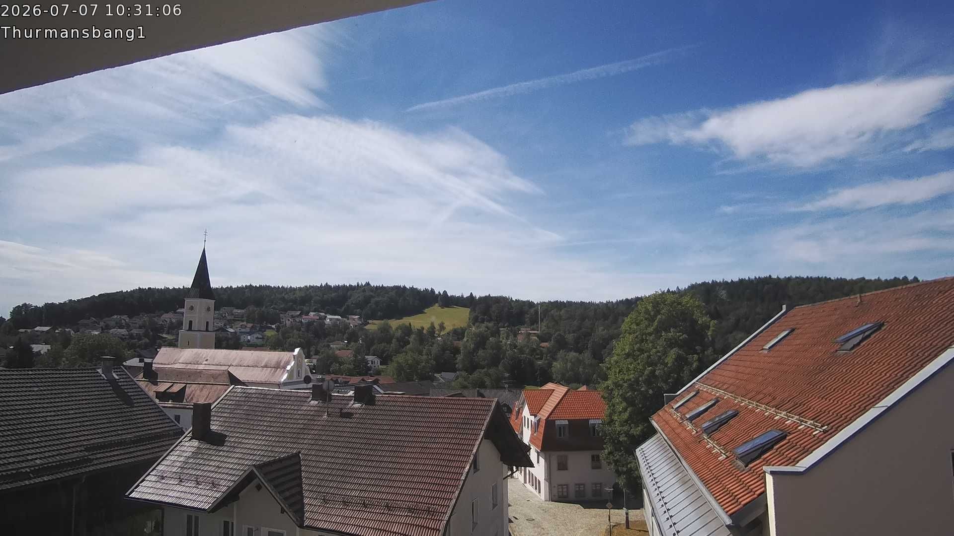 Archiv Foto Webcam Blick auf Thurmansbang im Bayerischen Wald