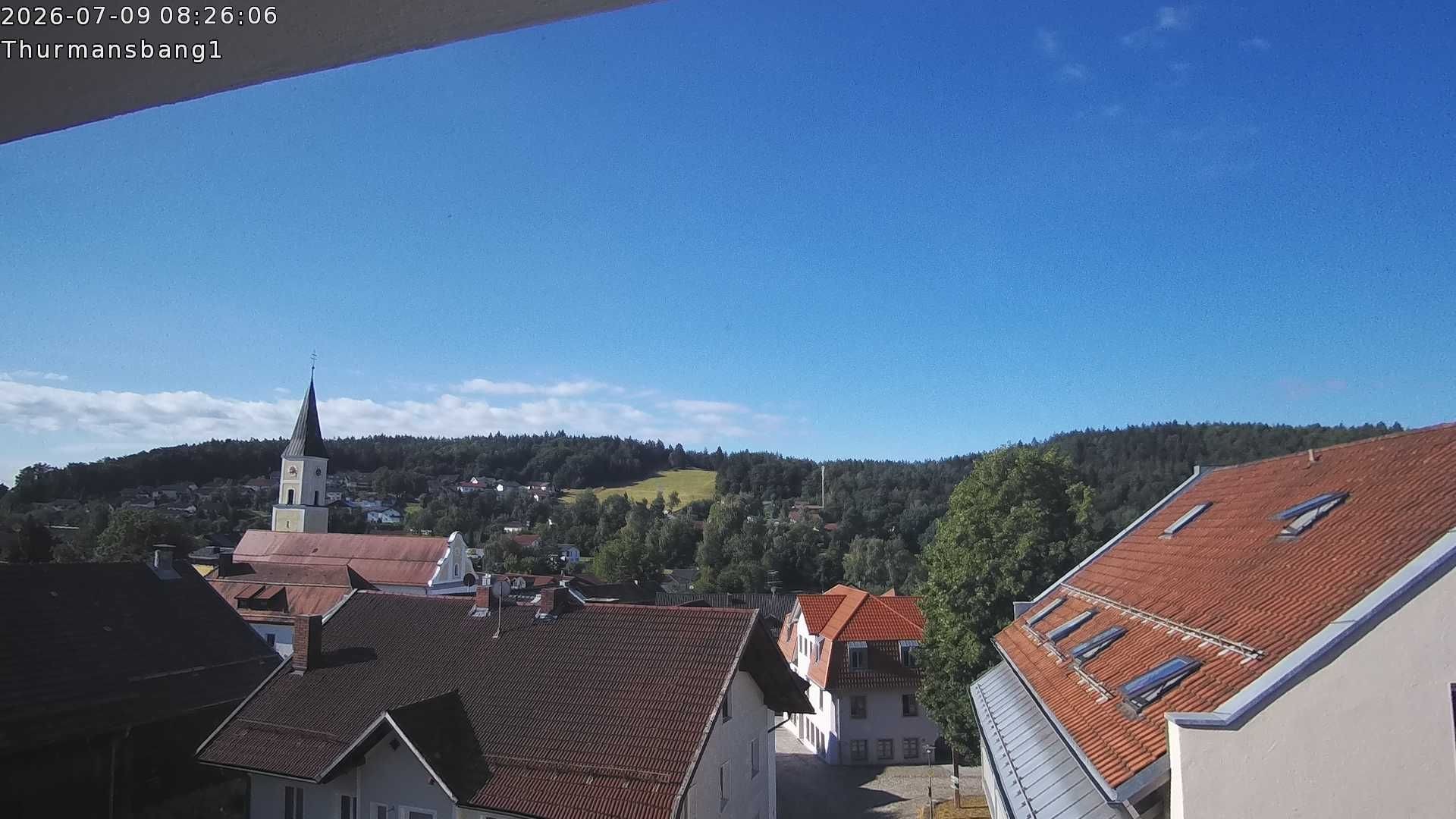 Archived image Webcam Thurmansbang village