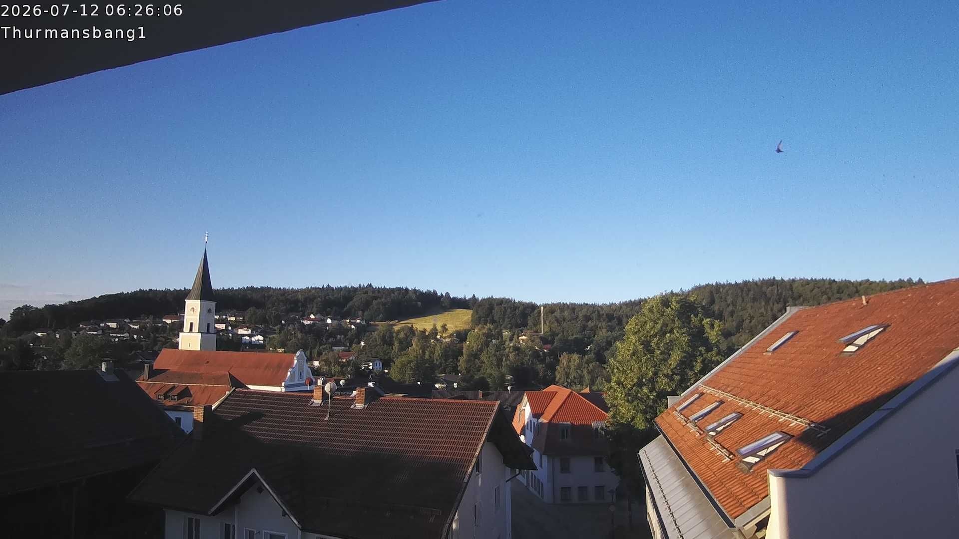 Archiv Foto Webcam Blick auf Thurmansbang im Bayerischen Wald