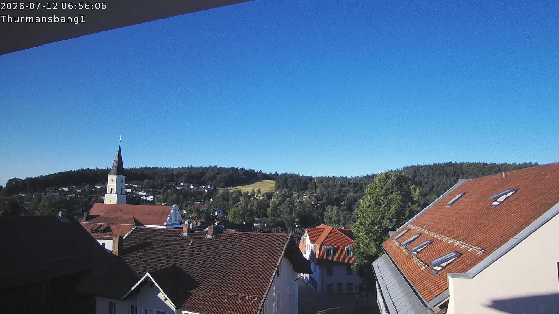 Archiv Foto Webcam Blick auf Thurmansbang im Bayerischen Wald