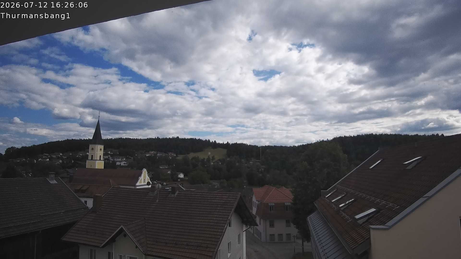 Archived image Webcam Thurmansbang village