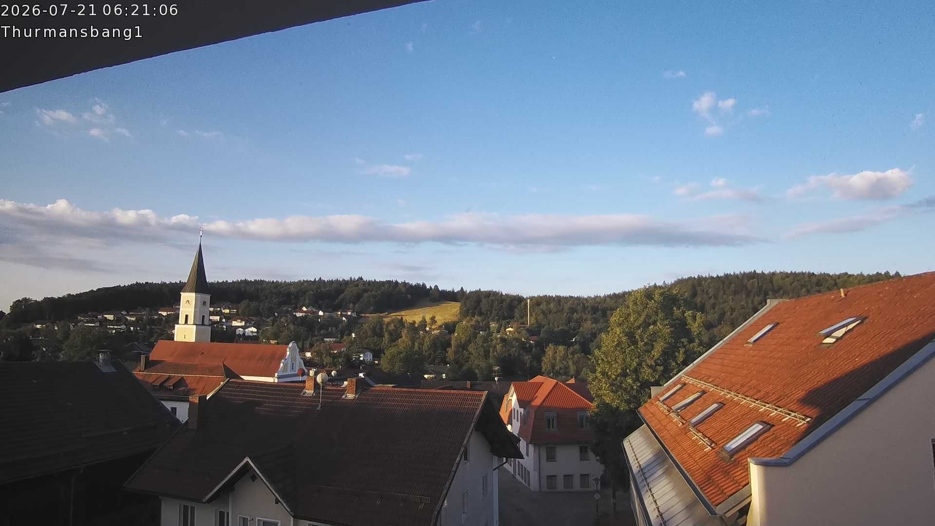 Archiv Foto Webcam Blick auf Thurmansbang im Bayerischen Wald