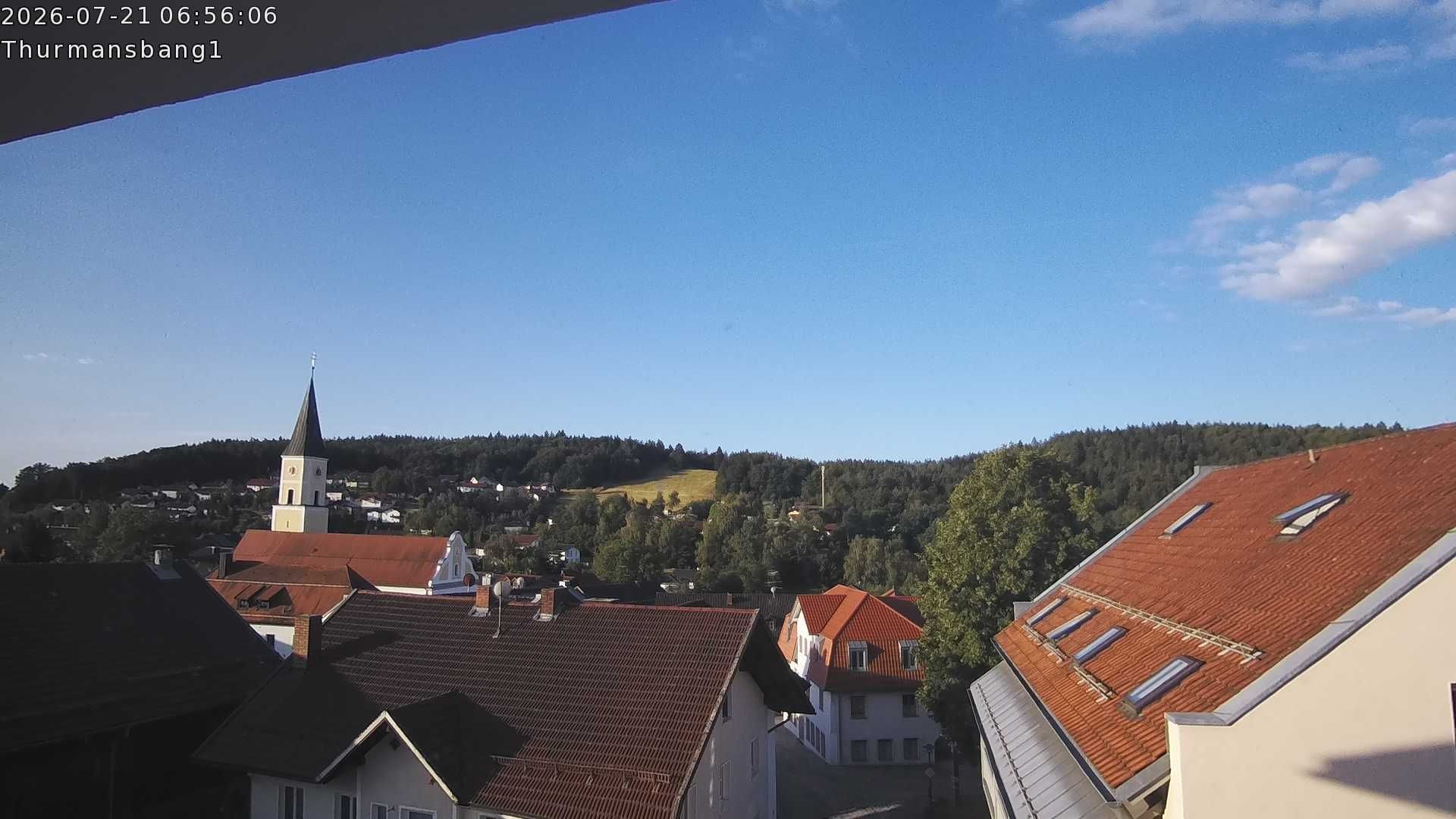 Archiv Foto Webcam Blick auf Thurmansbang im Bayerischen Wald