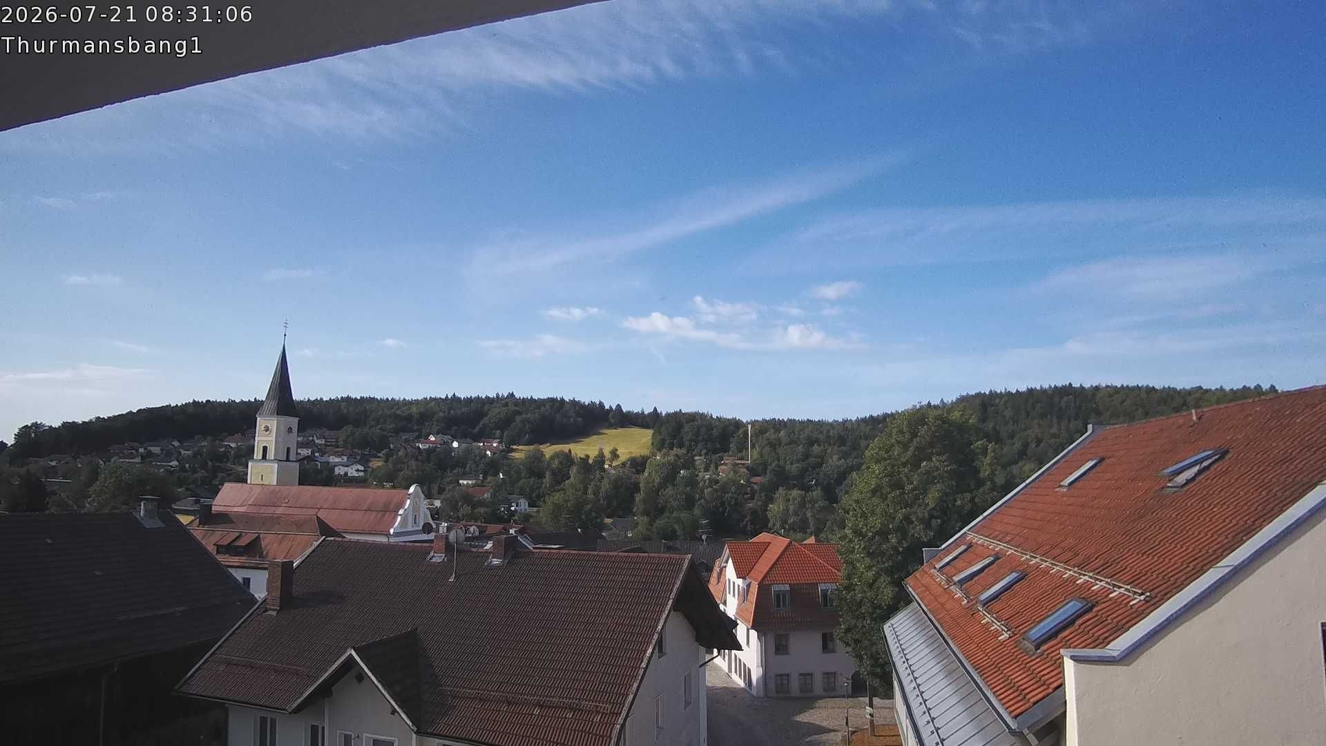 Archiv Foto Webcam Blick auf Thurmansbang im Bayerischen Wald