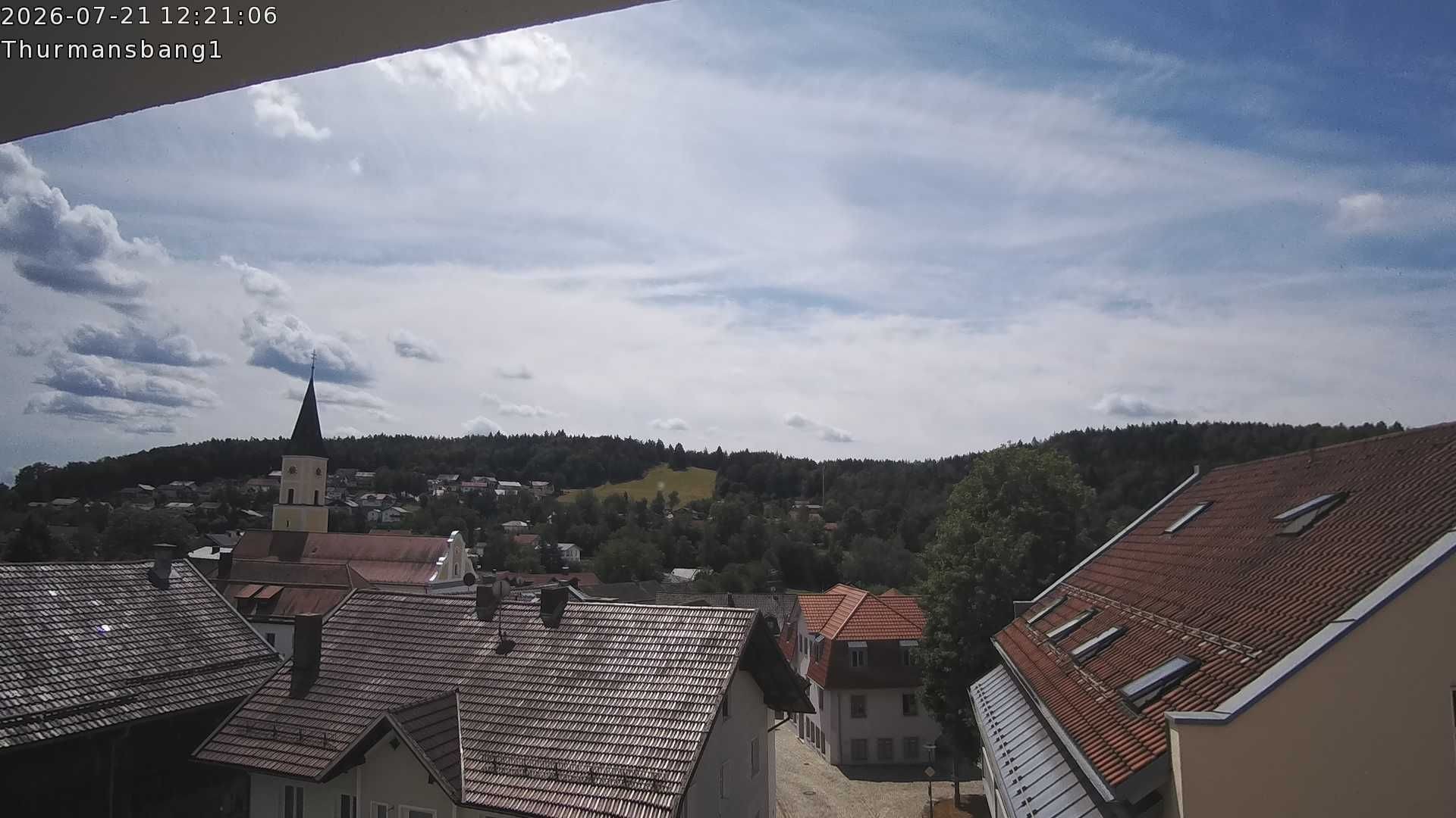 Archiv Foto Webcam Blick auf Thurmansbang im Bayerischen Wald